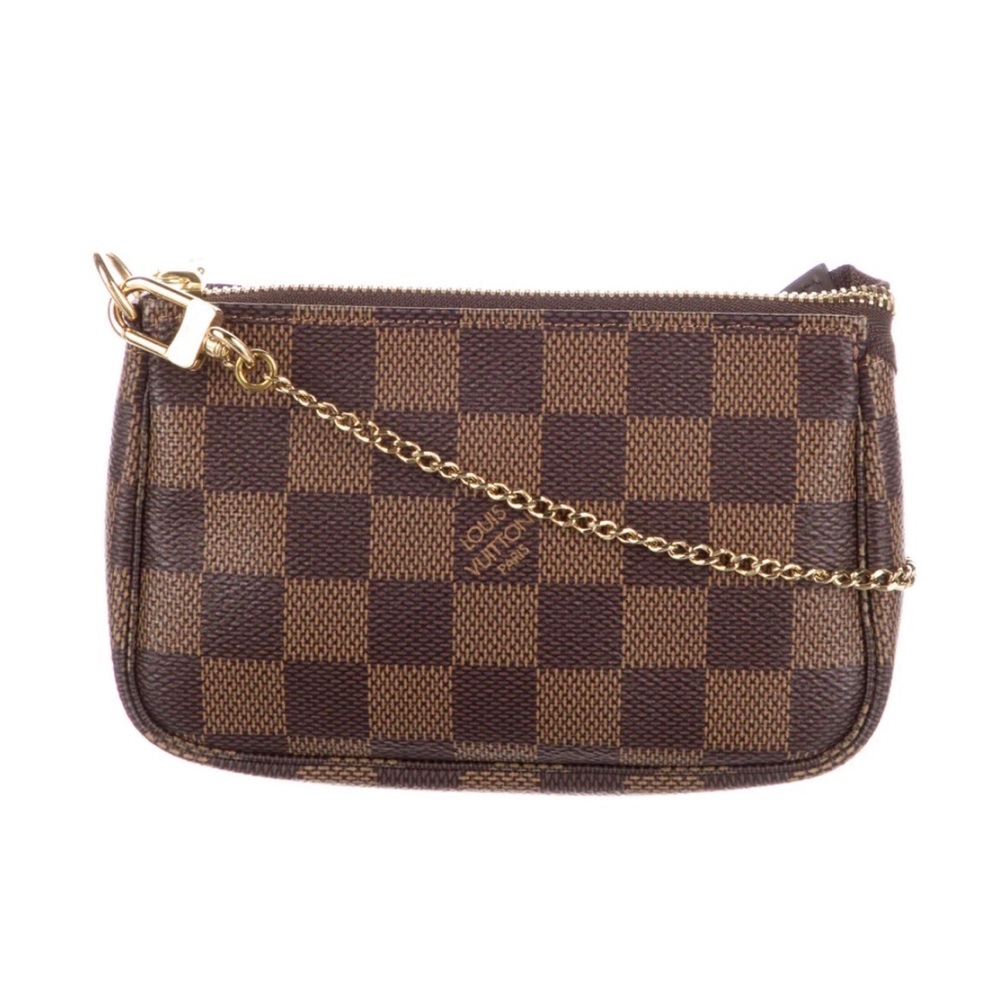 Louis Vuitton Mini Pochette 2021 Damier Ebene Clutch